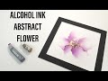 Alcohol ink abstract flower - step by step tutorial [9]