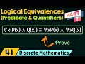 Logical Equivalences Involving Predicates & Quantifiers (Part 1)