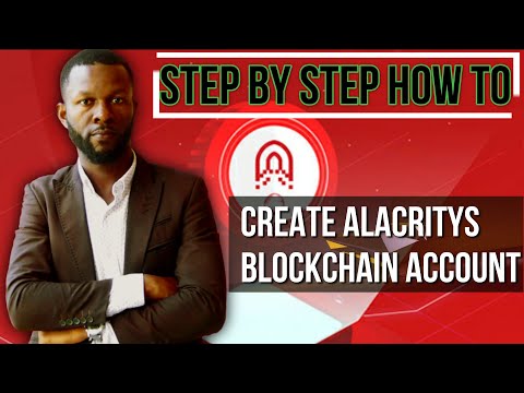 Step By Step How To Create Alacritys Blockchain Account