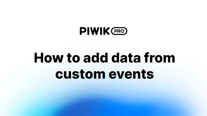 How to add data from custom events