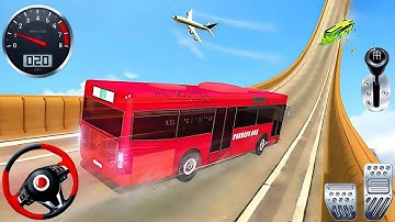 Impossible Bus Stunt Driving 3D - Mega Ramp Bus Simulator Game - Android Gameplay