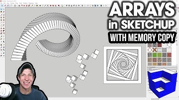 AMAZING ARRAYS in SketchUp with Memory Copy