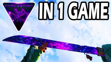 Unlocking DARK AETHER in ONLY 1 GAME, but I HAVE to USE the WORST CLASS SETUP in ZOMBIES!