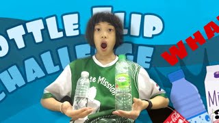 Small bottle VS big bottle flip CHALLENGE !!