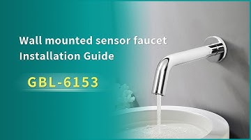 How to install the wall mounted sensor faucet?