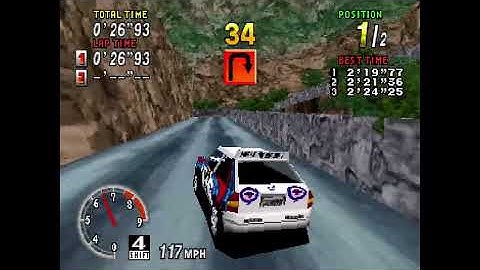 Sega Rally running on Brimir - A Sega Saturn libretro core based on Ymir