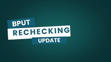 BPUT RECHECKING RESULT UPDATE.