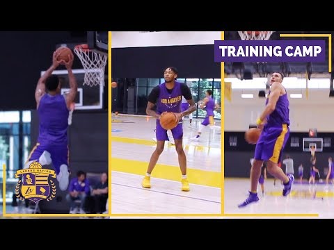 Lakers Training Camp (Practice Footage): Lonzo Ball, Larry Nance Jr., Brandon Ingram