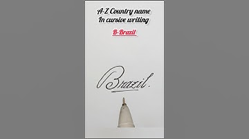 How to write country name in cursive writing#name#countryname  #cursivewritinghandwriting #shorts