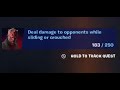 Fortnite - Deal damage to opponents while sliding or crouched - Chapter 4 Season 2