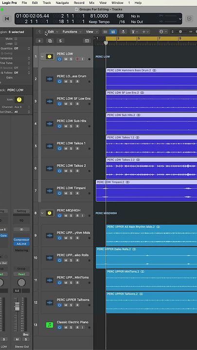 Download lagu LOGIC PRO - How to use Groups for Editing #mixing #sounddesign #musicproduction #logic