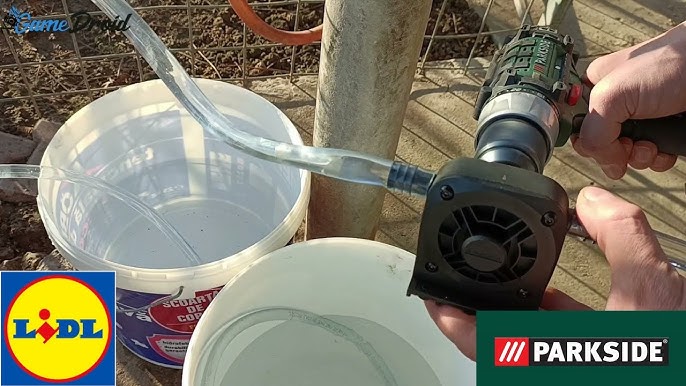 Comment transvaser rapidement de l'eau avec une perceuse - Pompe