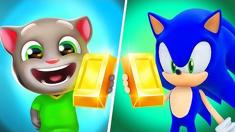 Talking Tom Gold Run | Sonic Dash - All Level Gameplay Android,iOS - BIG NEW APK UPDATE