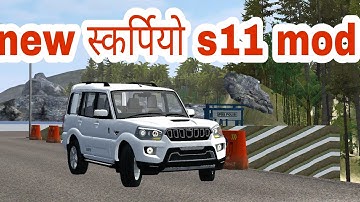 New Mahindra Scorpio s11 Mod For Bus Simulator Indonesia || Scorpio Mod Bussid ||