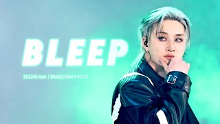 [251206 AAA] StrayKids BANGCHAN ‘intro BLEEP’ FOCUS 직캠