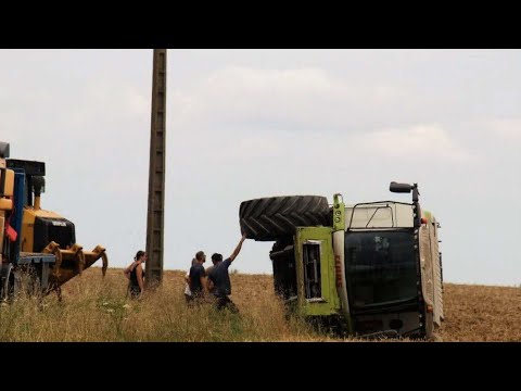 How Is It Actually Produced? Harvesting In Frost -70 / Claas , John Deere, Fendt , Massey Ferguson