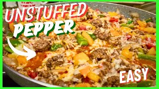 Easy, 20-minute One-pan Unstuffed Pepper Skillet Recipe! by Cooking with Shotgun Red 8,086 views 2 months ago 4 minutes, 51 seconds