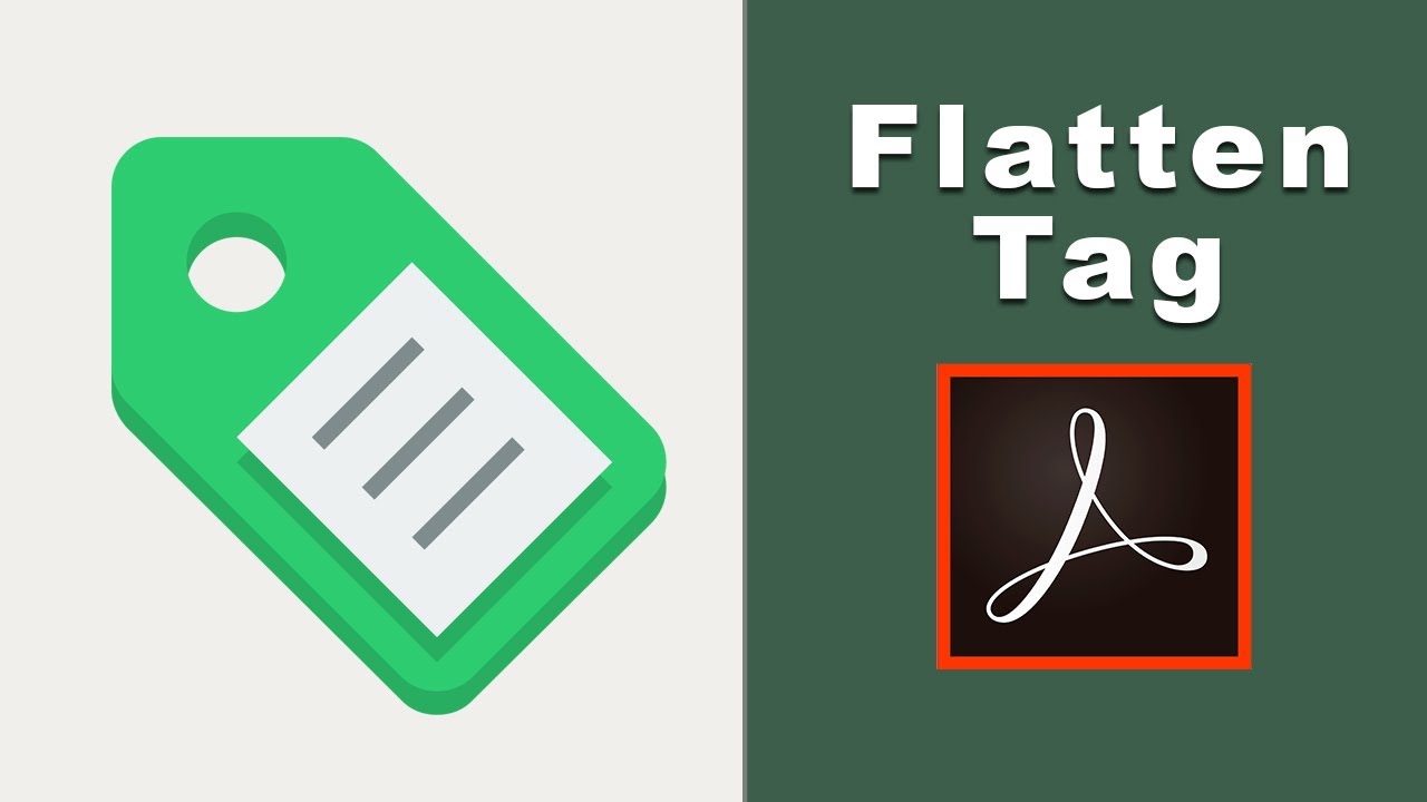 how to Flatten Tag in pdf using adobe acrobat pro 2017 - YouTube