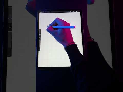 How to DRAW an EASY OPTICAL ILLUSION in Procreate!!!??#shorts #NowAddThis #ad
