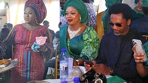 See The Beautiful Dress Yoruba Actress Bisola Badmus Rock On Her Dad's Final Burial Ceremony
