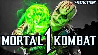 MK1 *QUAN CHI* GAMEPLAY TRAILER REACTION + KHAMELEON KAMEO GAMEPLAY!! (REACTION) 1080p 60 FPS (MK12)