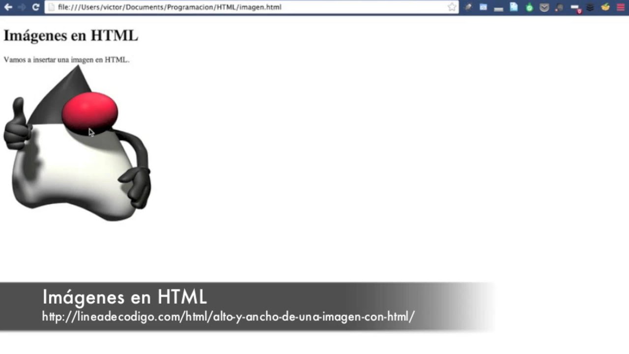 Insertar Imágenes en HTML - YouTube