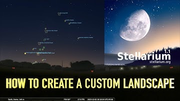 Stellarium  - How to Create a Custom Landscape