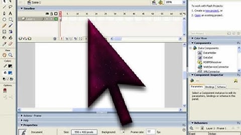 Cara membuat cursor baru dengan Flash