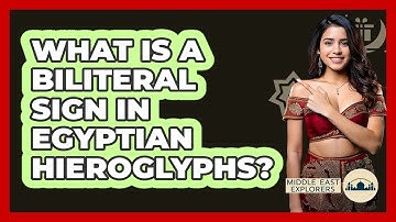 What Is A Biliteral Sign In Egyptian Hieroglyphs? - Middle East Explorers