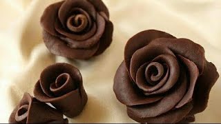 How to make chocolate flower at home | how to make cake decorator easily