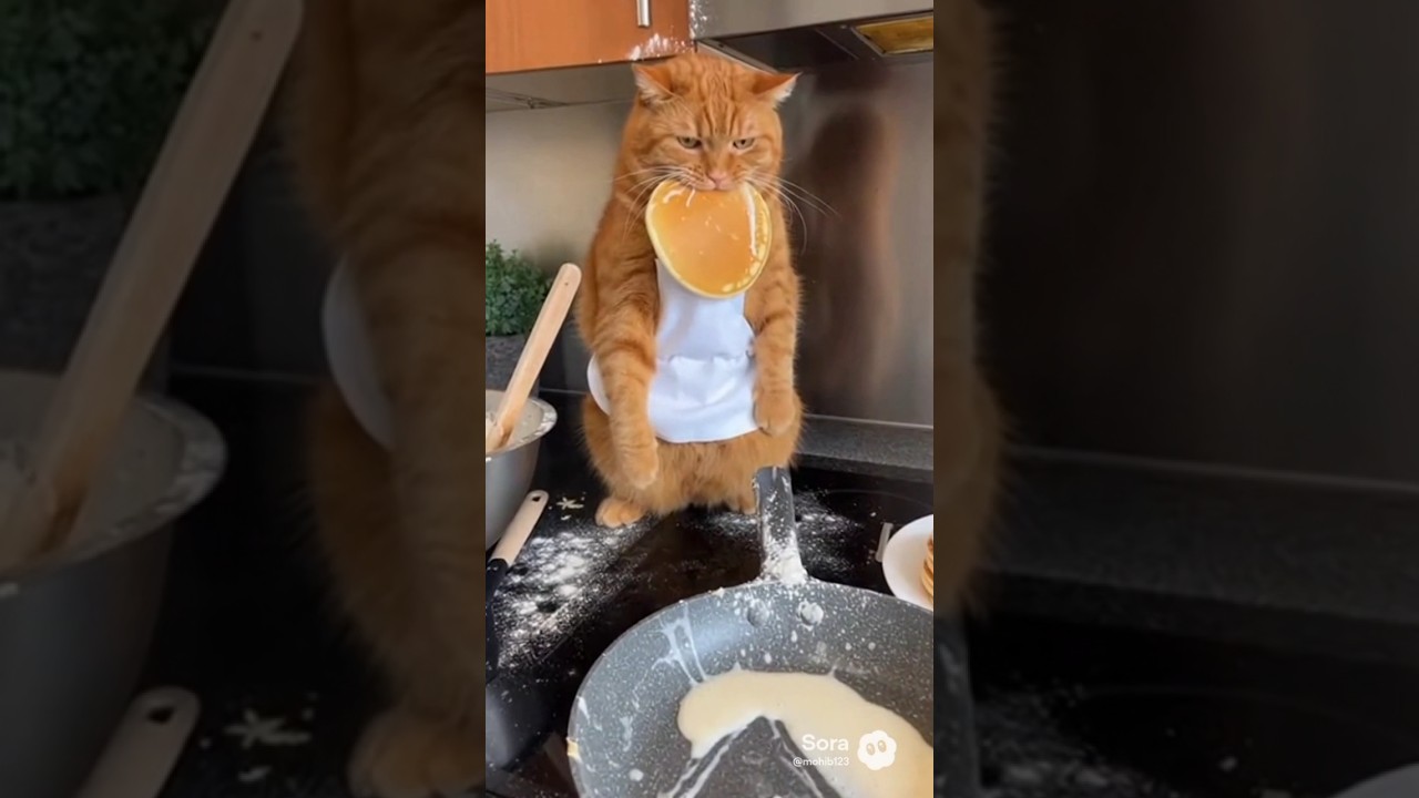 "What If Cats Could Fly? Sora AI Chaos Gone Viral 😂🪽"