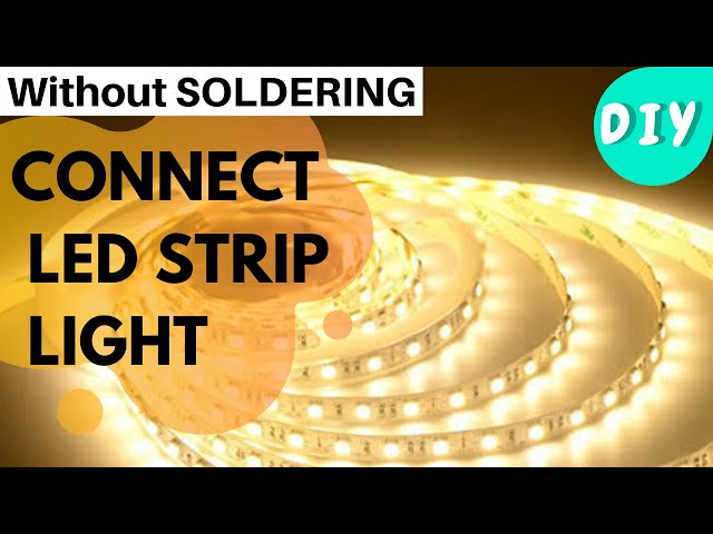 Ridiculously Easy DIY Light Strips! (no soldering) 