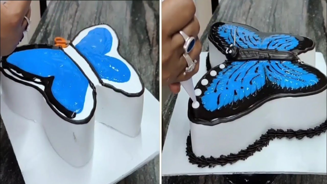 Butterfly Cake | How To Make Butterfly Cake Design Idea 2024