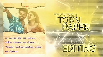 Trending torn paper editing || ALIGHT MOTION || easy editing #alightmotion #status #trendung_status