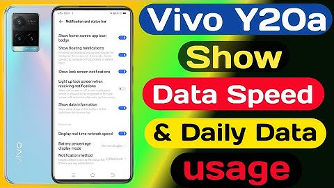 How To Show Data Speed On Vivo Y20a || Vivo Y20a Real-time Network Speed On Vivo Y20a