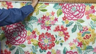 Floral with Ikat Upholstery / Drapery Fabric | P/Kaufmann | 54 W | By the Yard