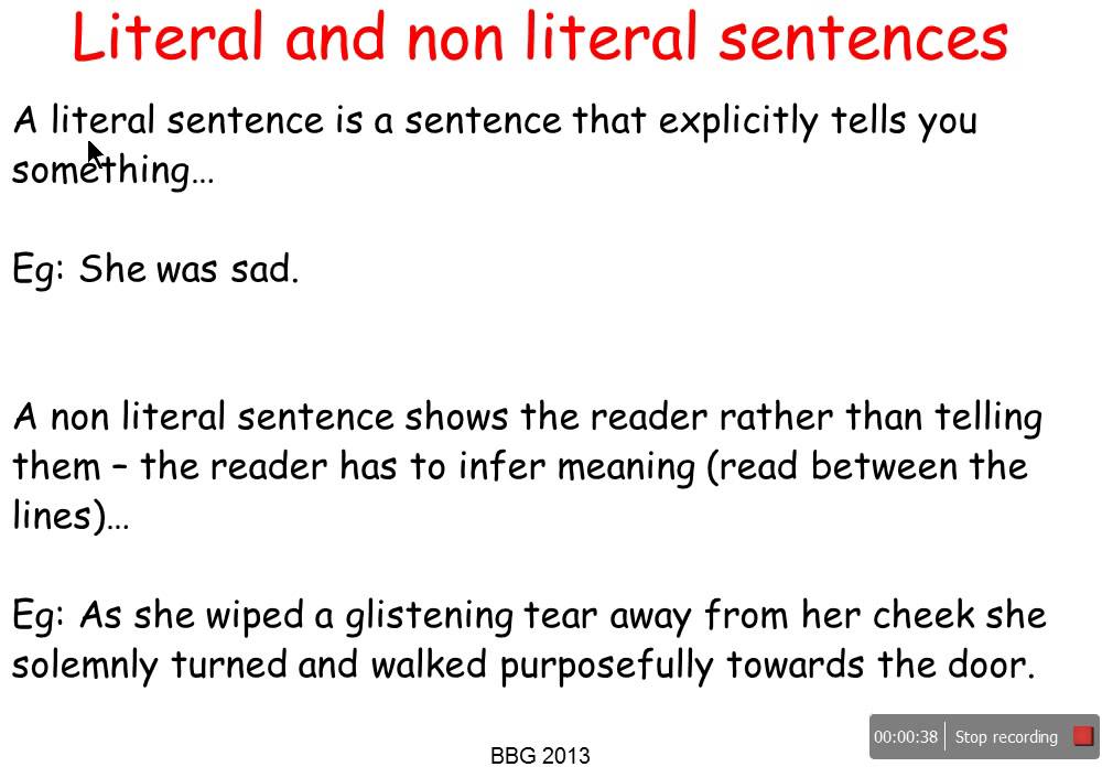 What Is Literal And Nonliteral