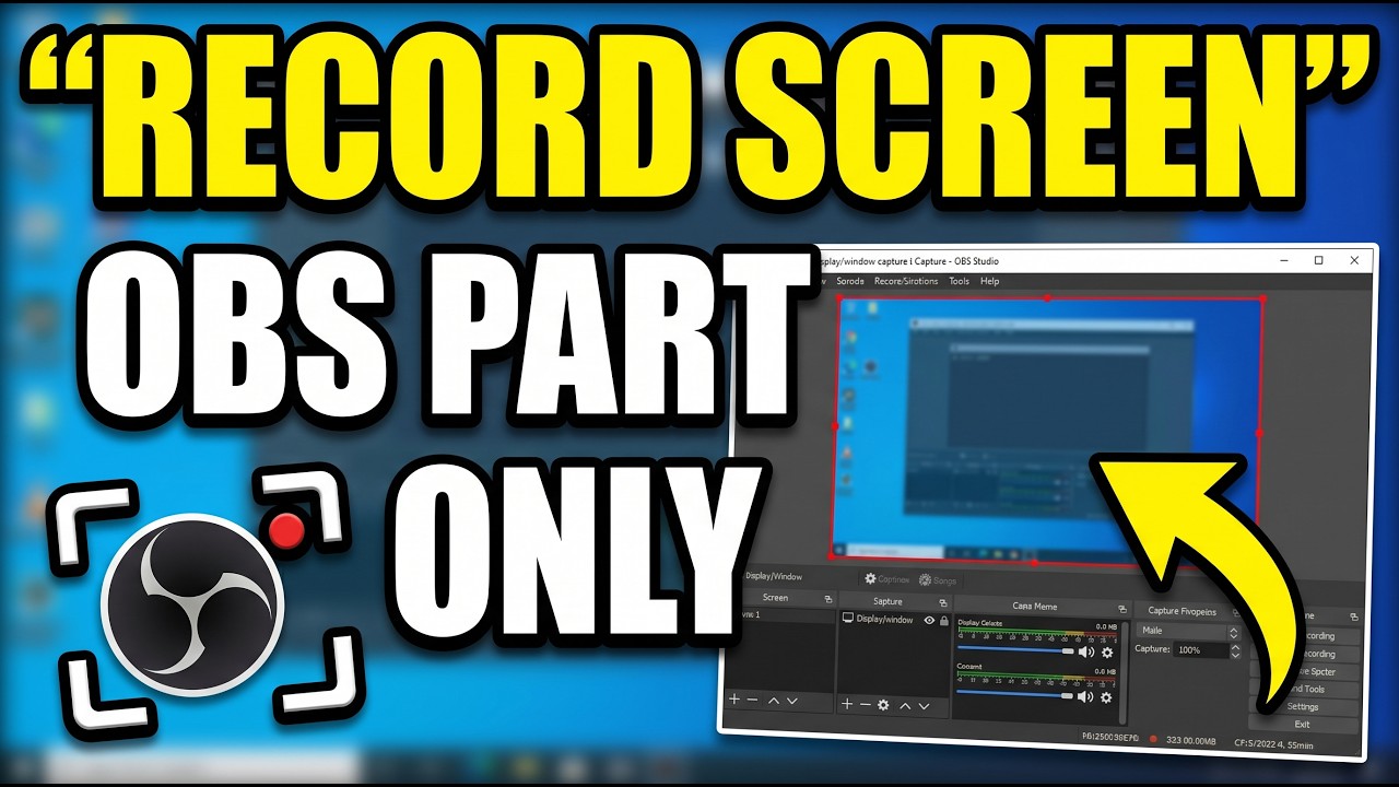 How to Record Particular Screen in Obs - YouTube