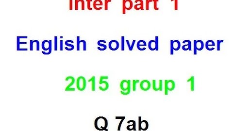 inter part 1 english solved paper 2015 group 1