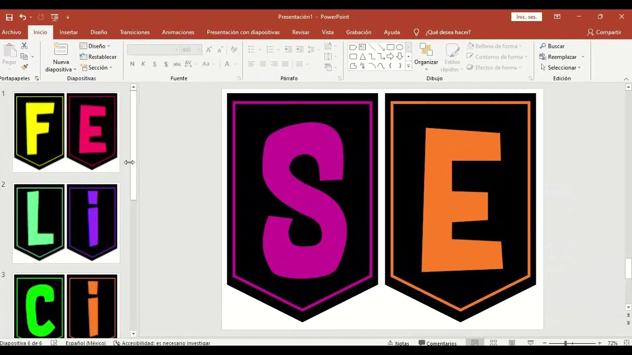 Cómo hacer banderines decorativos en PowerPoint ♥