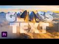 Add a cool ICE or GLASS look to your TEXT or IMAGES using Premiere Pro