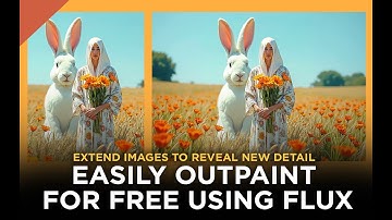 Easy Outpainting For Free Using Flux - Extend Images Using AI To Reveal New Detail