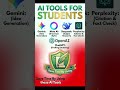 4 Secret AI Tools for Students (That Feel Illegal to Know) 🤫