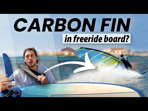 Heres what happens when you put a CARBON RACE FIN into a FREERIDE BOARD.