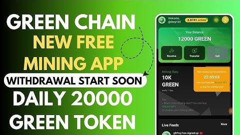 Green Chain App New Mining Project 2024 || New Mining Projects 2024 || Crypto Mining Passive Income