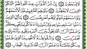 سورة الأنفال كاملة برواية ورش للقارئ العيون الكوشي
