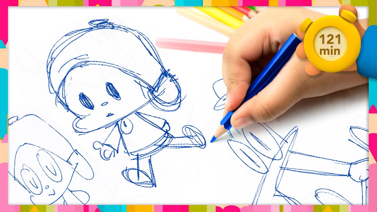 Nina desenho do Pocoyo ❤ desenhos para desenhar e colorir 😊 desenhando  desenhos animados pocoyo. 