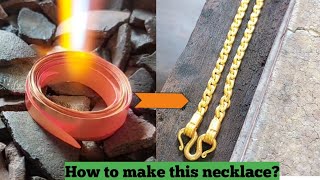 How to make 24k chain necklace || Gold chainmaking process