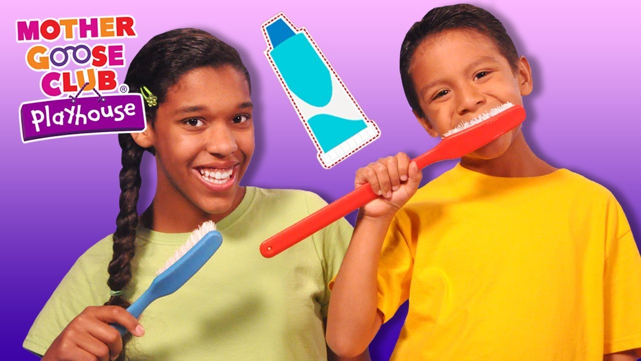 Brush Your Teeth | HEALTHY HABITS | Rhymes for Healthy Kids | Mother Goose Club Playhouse Kids Video