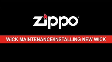 Zippo Instructional: Wick Maintenance / Installing a New Wick